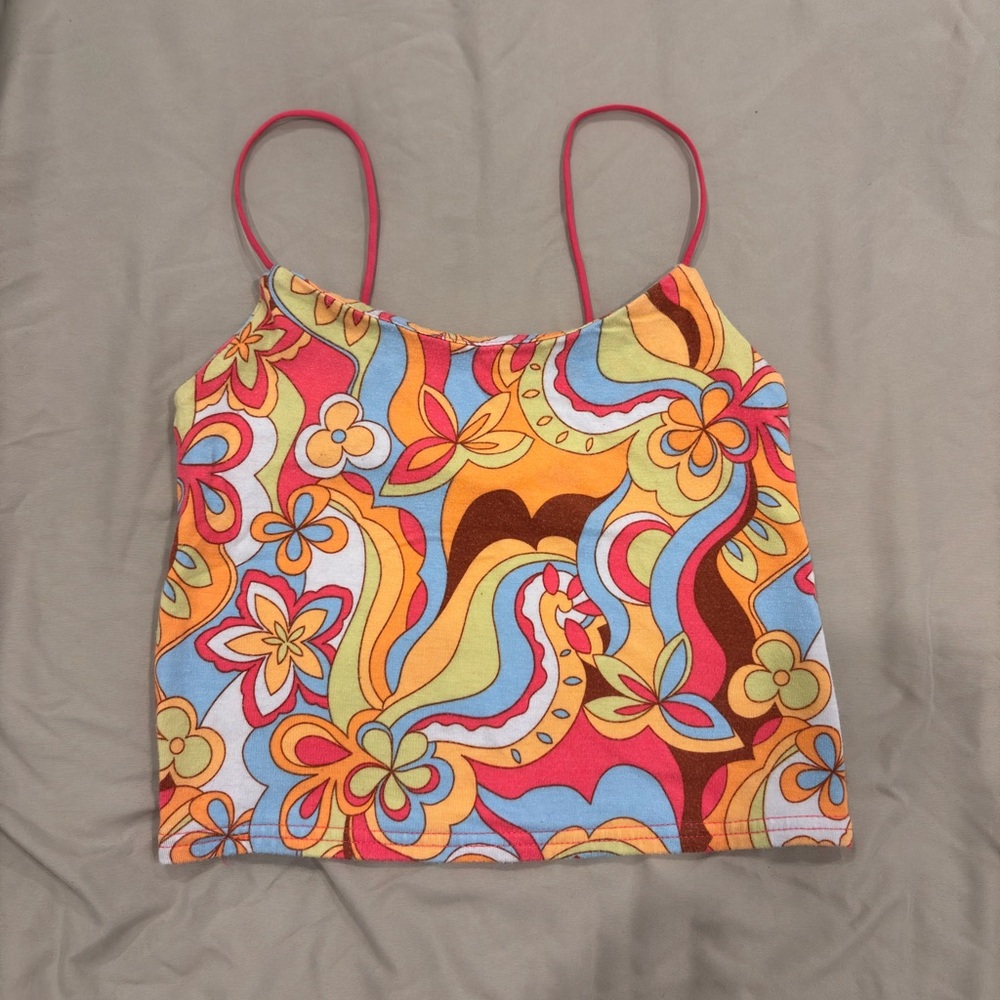 PacSun Multicolor Floral Crop Top